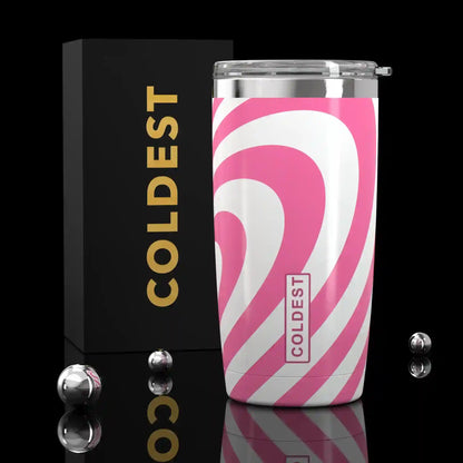 Coldest 20 oz Tumbler v2 in Love Pop Ultra, main product view