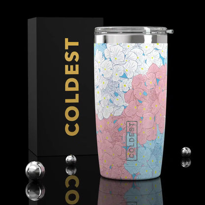 Coldest 20 oz Tumbler v2 in Magnolia Bloom Ultra, main product view