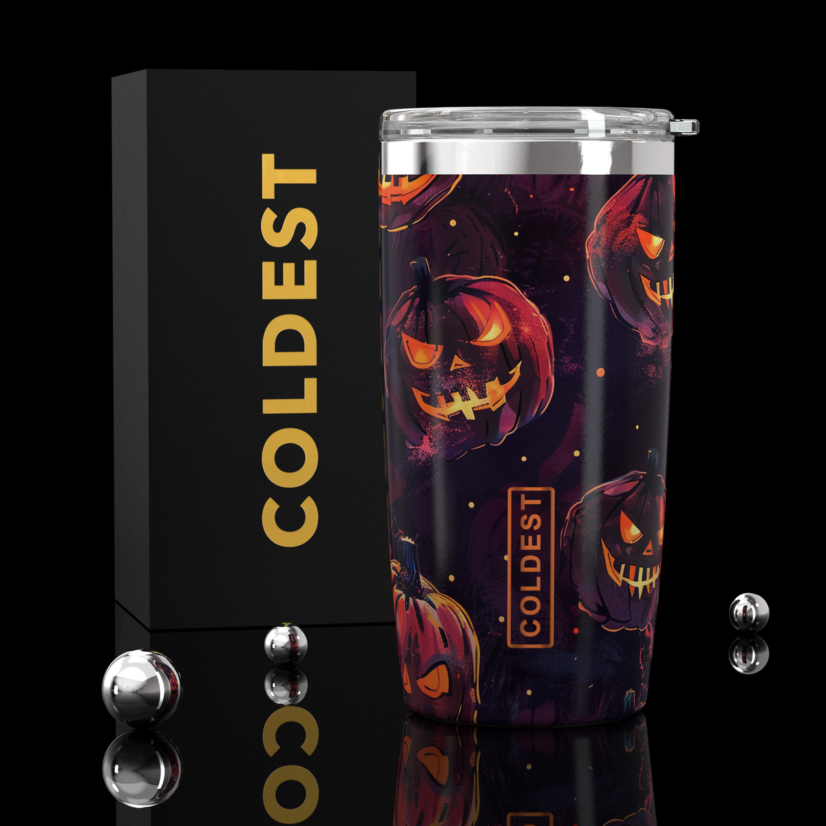 Coldest 20 oz Tumbler v2 in Pumpkin Patch, main product view