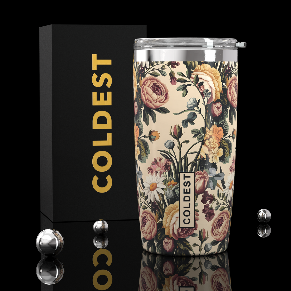 Coldest 20 oz Tumbler v2 in Rose All Day, main product view