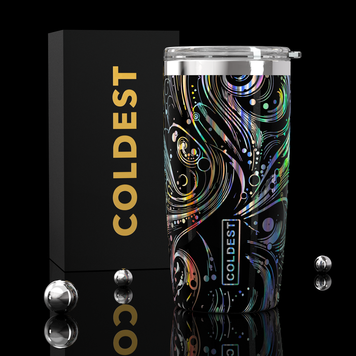 Coldest 20 oz Tumbler v2 in Moonlight Space Exploration, main product view