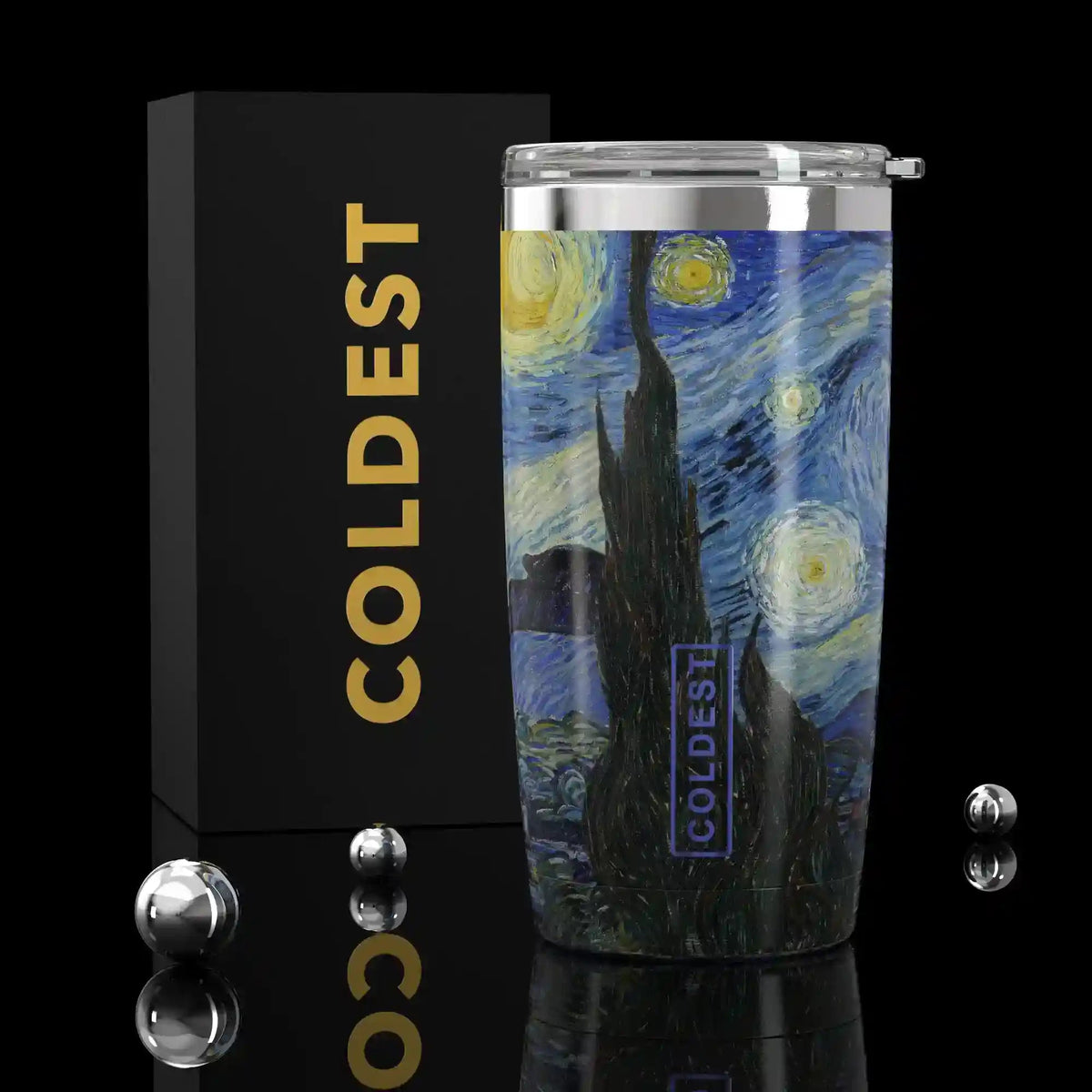 Coldest 20 oz Tumbler v2 in Starry Night Ultra, main product view