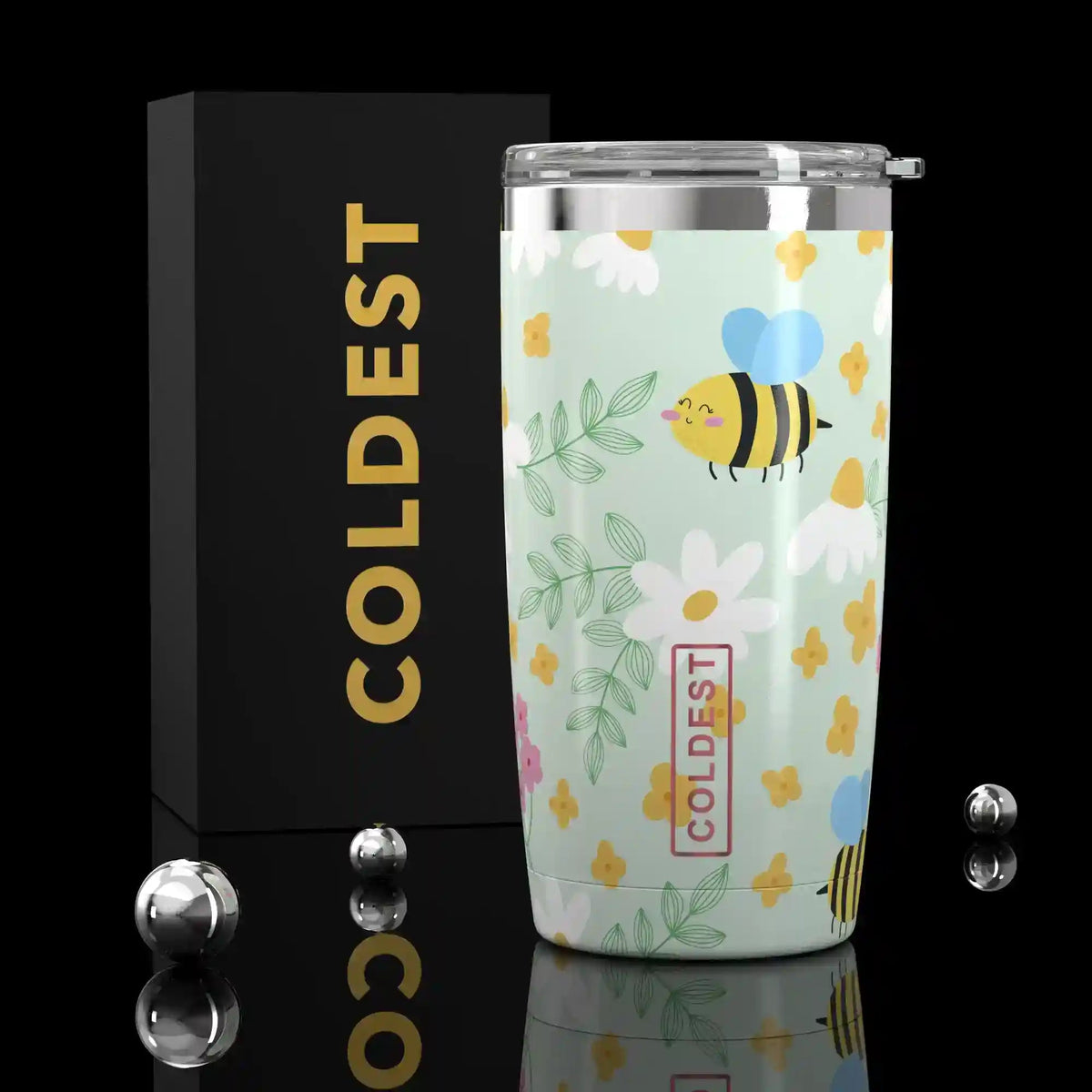 Coldest 20 oz Tumbler v2 in Stung by a bee Ultra, main product view