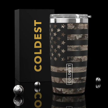 Coldest 20 oz Tumbler v2 in The American Ultra, main product view