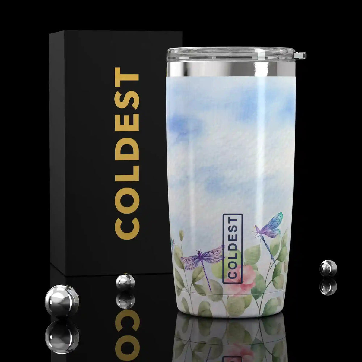 Coldest 20 oz Tumbler v2 in The Dragonfly Ultra, main product view