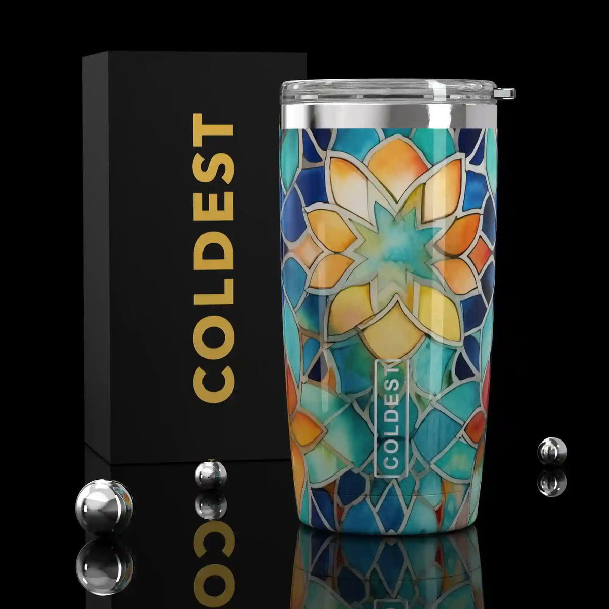 Coldest 20 oz Tumbler v2 in The Morrocan Ultra, main product view