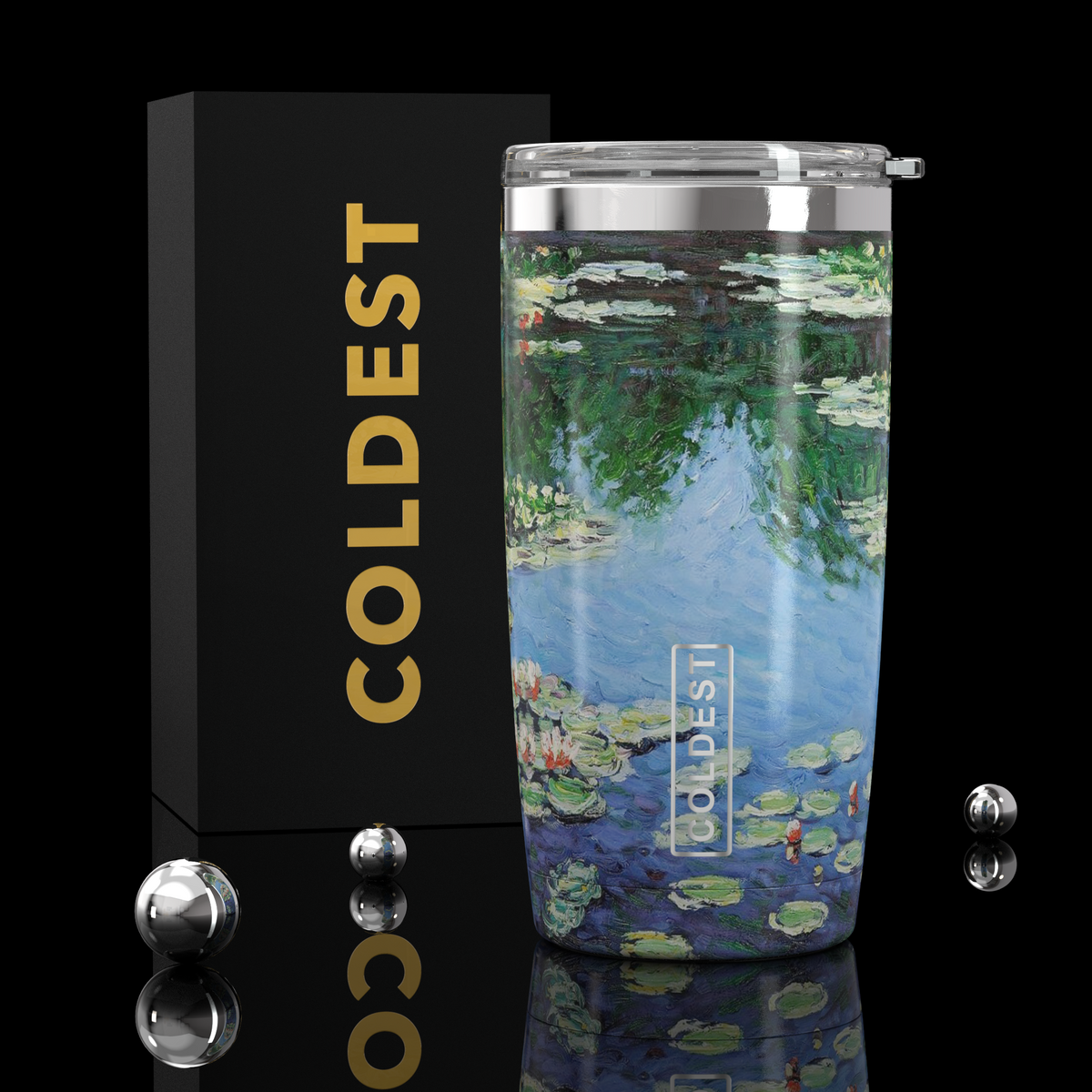Coldest 20 oz Tumbler v2 in Water Lilies Ultra, main product view