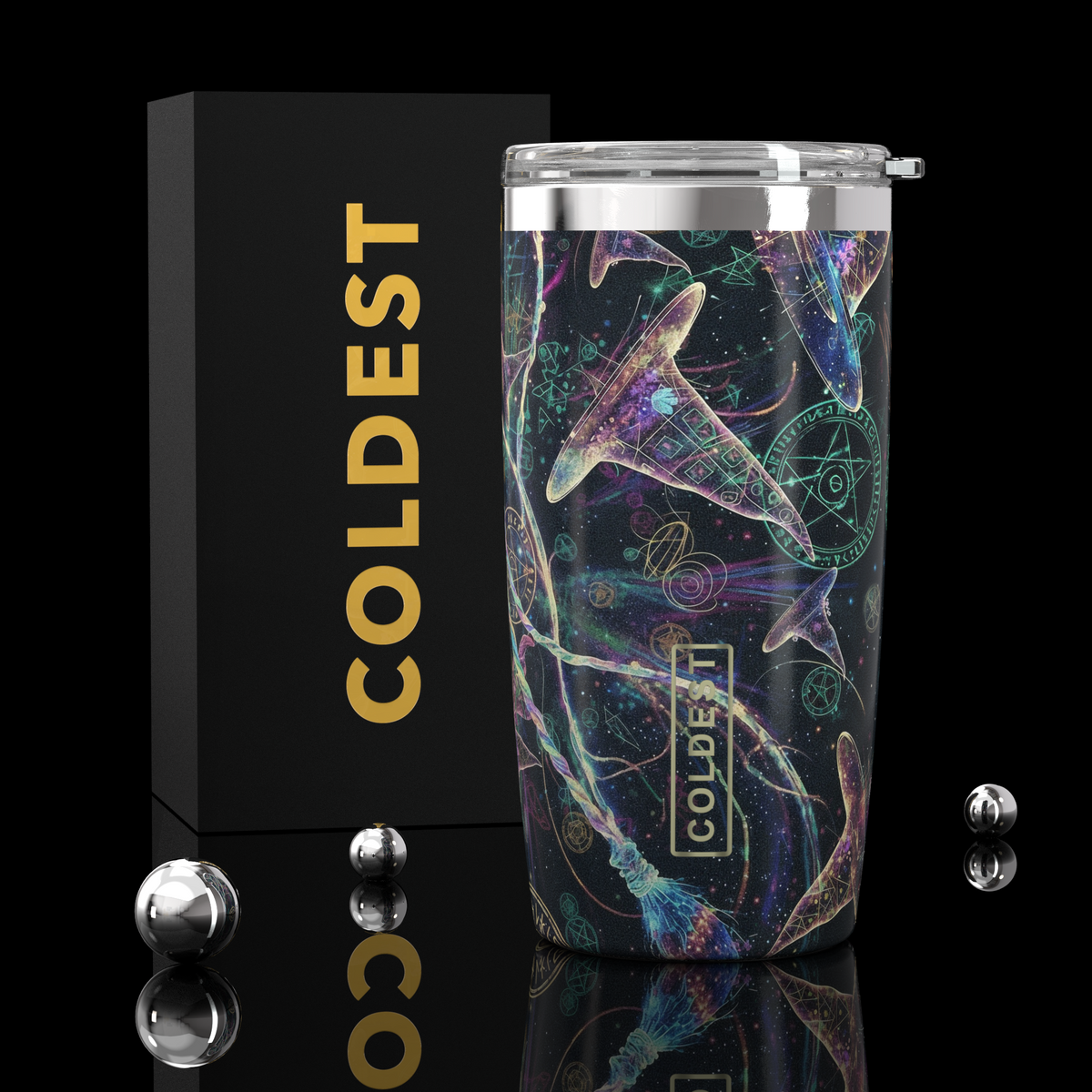 Coldest 20 oz Tumbler v2 in Wizarding Skies Ultra, main product view