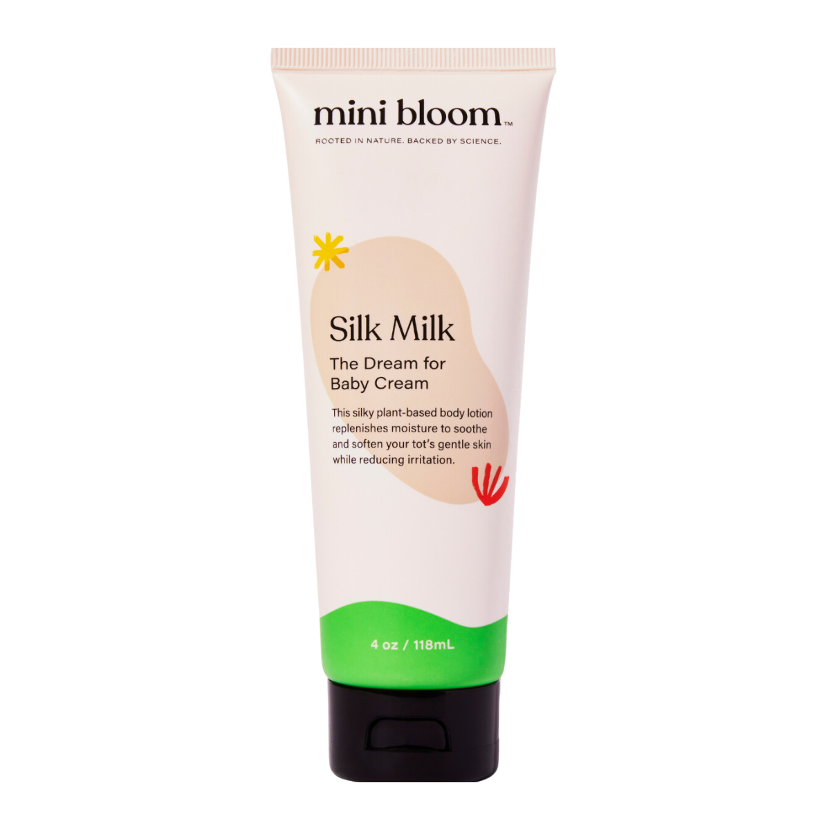 mini bloom Silk Milk kids body lotion, product photo