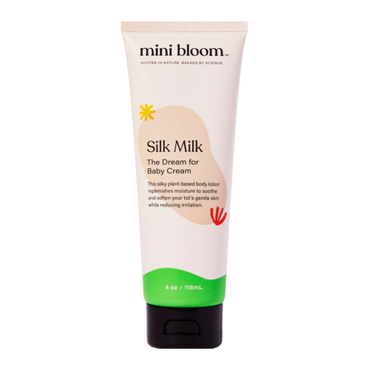 mini bloom Silk Milk kids body lotion, product photo