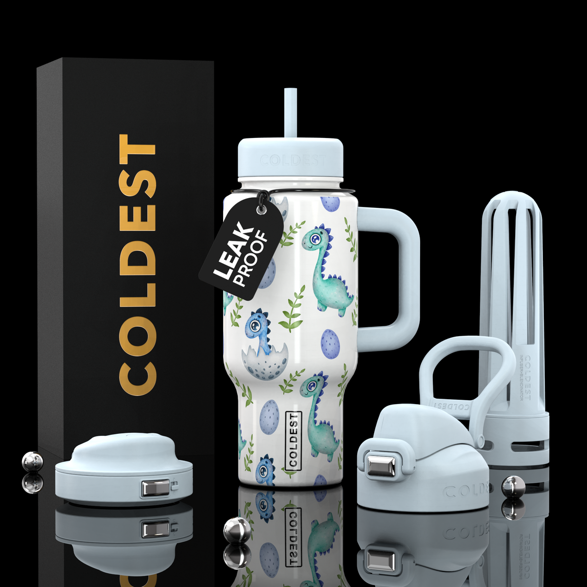 COLDEST 24oz Limitless Ultra v8 in Baby Dinosaur, main product photo