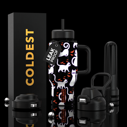 COLDEST 24oz Limitless Ultra v8 in Bats and Cats, main product photo
