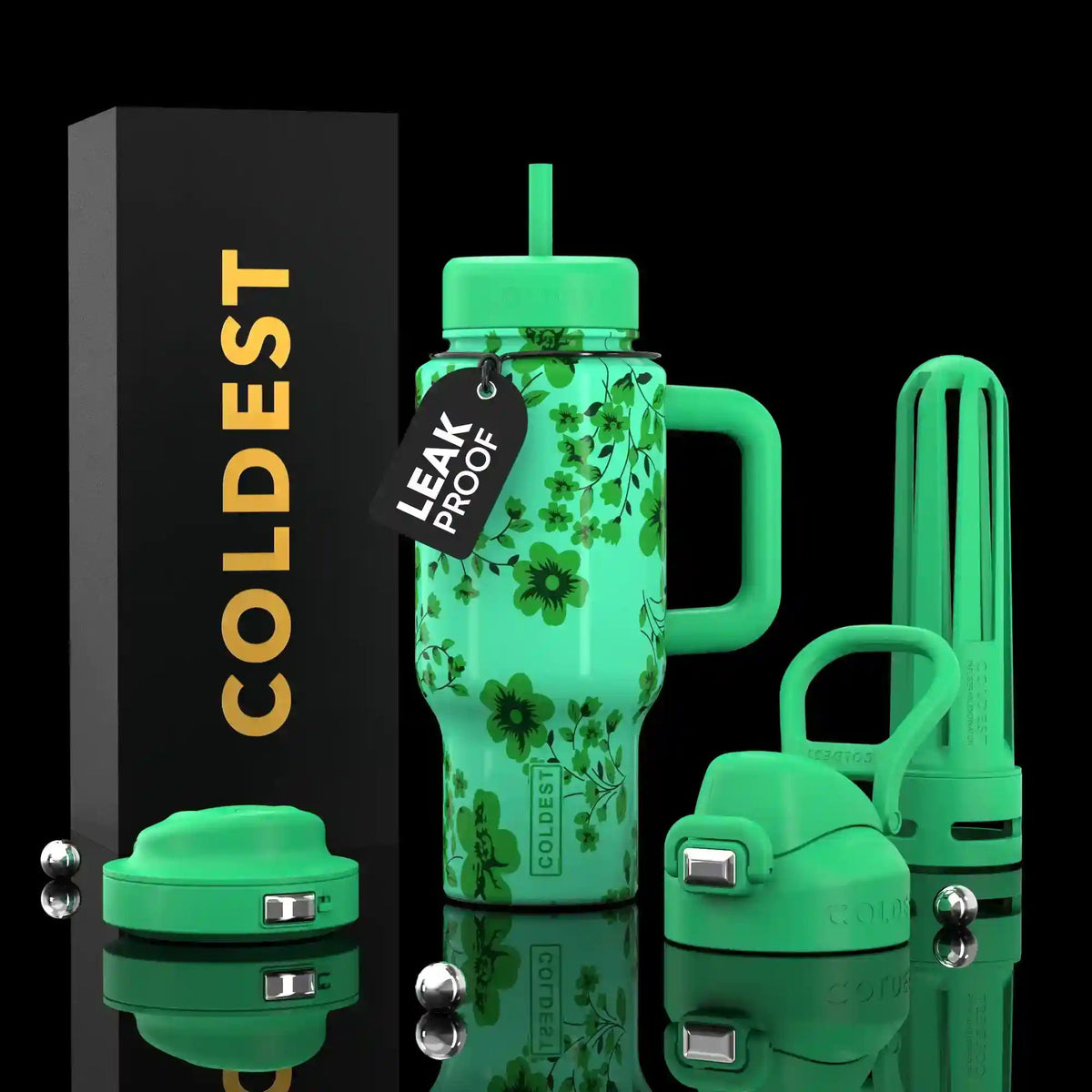 COLDEST 24oz Limitless Ultra v8 in Clover Floral, main product photo