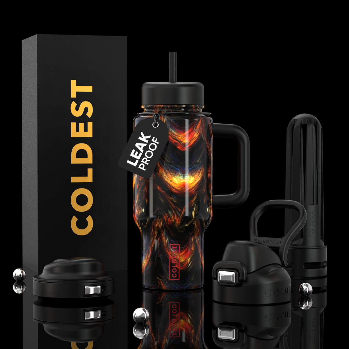 COLDEST 24oz Limitless Ultra v8 in Dark Fire, main product photo