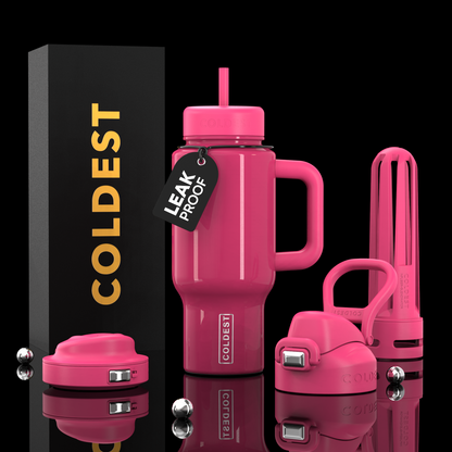COLDEST 24oz Limitless Ultra v8 in Glossy Pink, main product photo