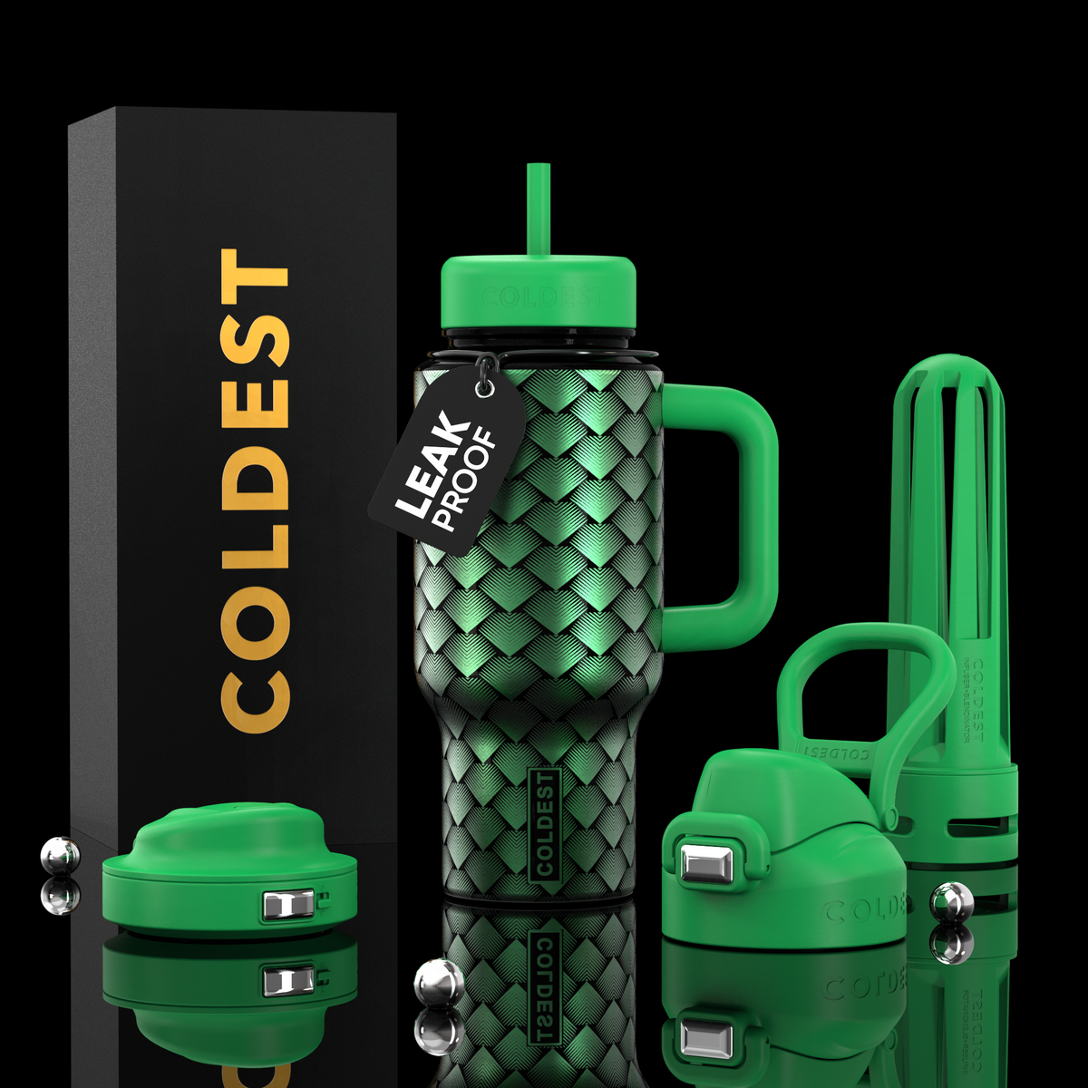 COLDEST 24oz Limitless Ultra v8 in Green Dragon, main product photo