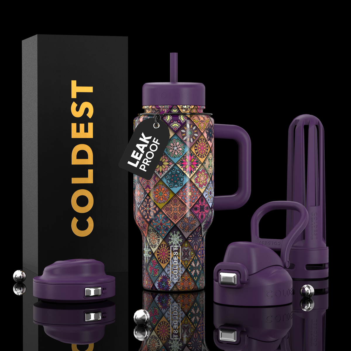 COLDEST 24oz Limitless Ultra v8 in Mosaic Bloom, main product photo