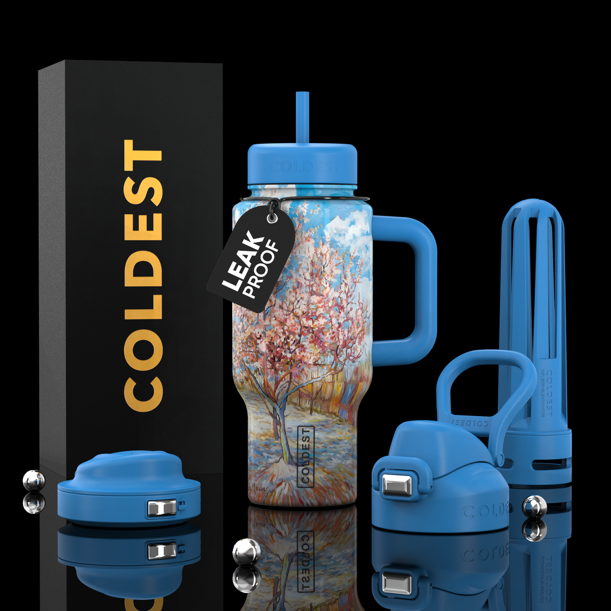 COLDEST 24oz Limitless Ultra v8 in Pink Peach Tree, main product photo