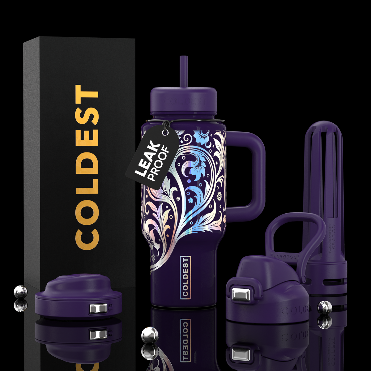 COLDEST 24oz Limitless Ultra v8 in Secret Garden, main product photo