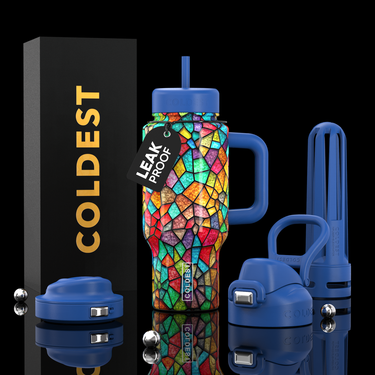 COLDEST 24oz Limitless Ultra v8 in Stained Glass, main product photo