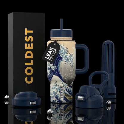 COLDEST 24oz Limitless Ultra v8 in The Great Wave, main product photo