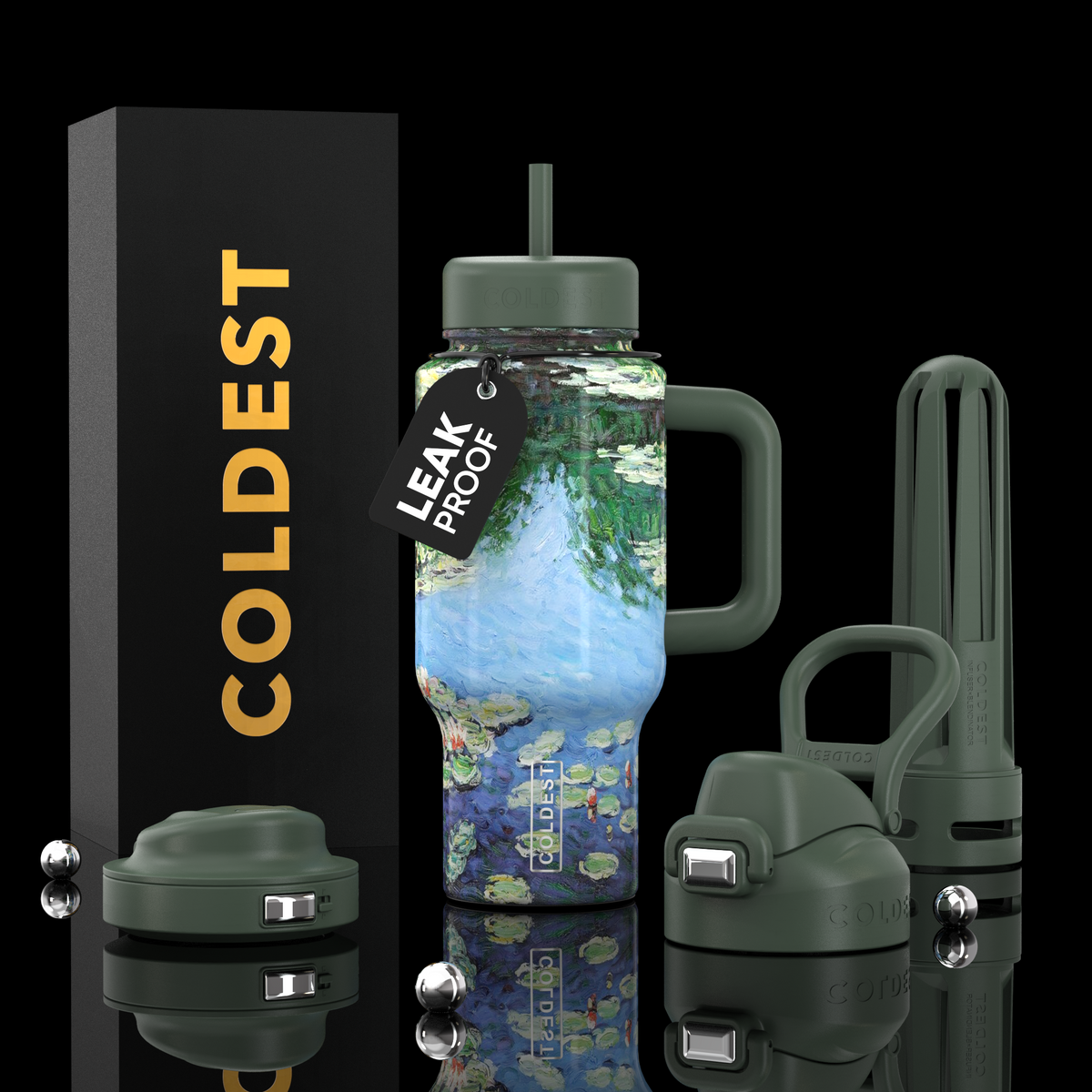 COLDEST 24oz Limitless Ultra v8 in Water Lilies, main product photo