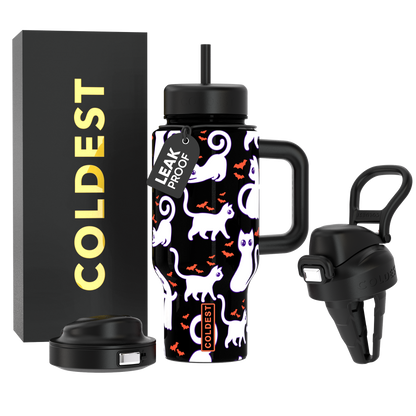 COLDEST 24oz Limitless Ultra v8 in Bats and Cats, alternate view