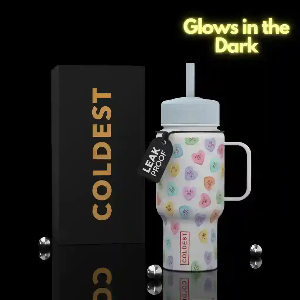 COLDEST 6.7oz Bottle, additional detail, styled photo