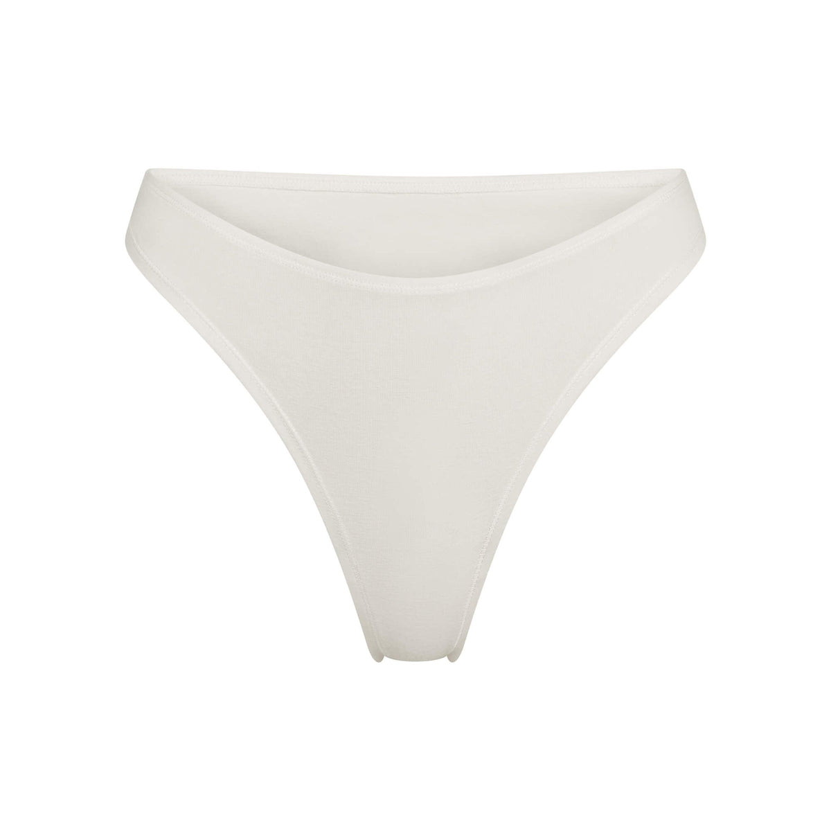 Organic Cotton & Hemp Thong in White, additional detail