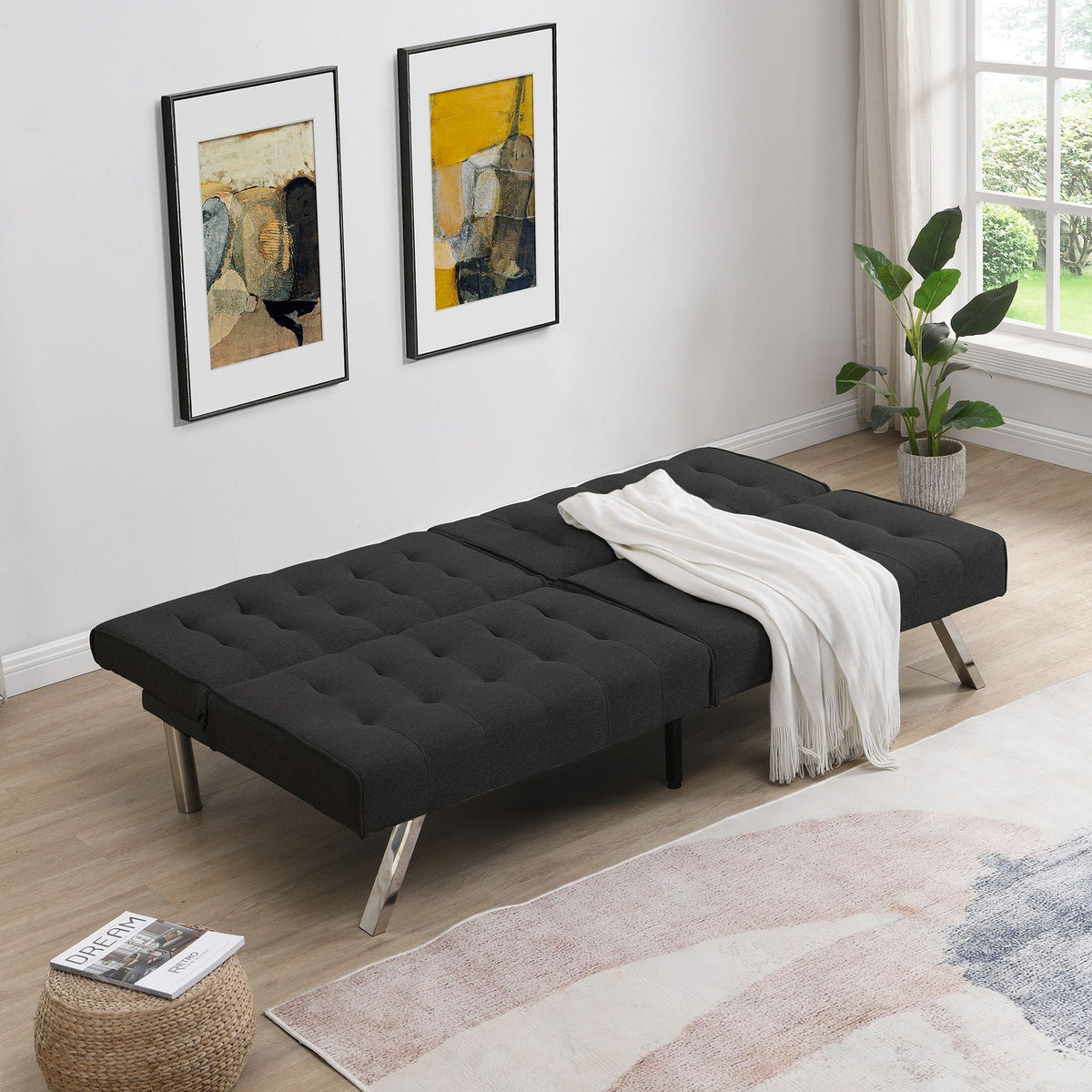 Convertible Futon Sofa Bed, additional detail (2)