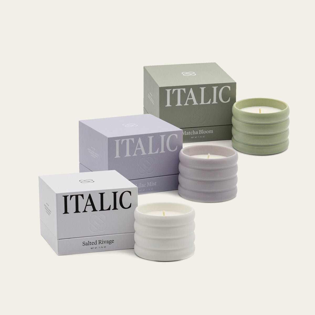 Italic Soy Wax Ceramic Candle