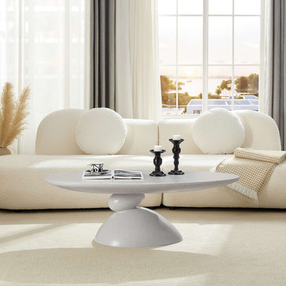 HouseOfZazla Lucky Stone Shaped Corner and Elliptical Coffee Tables