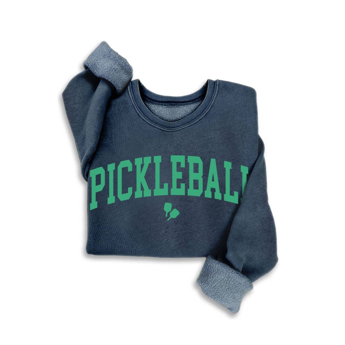 Fitkitty Culture PowerPlay Pickleball mineral wash sweatshirt, alternate view
