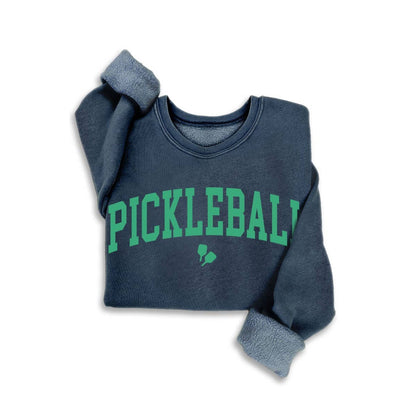 Fitkitty Culture PowerPlay Pickleball mineral wash sweatshirt, alternate view