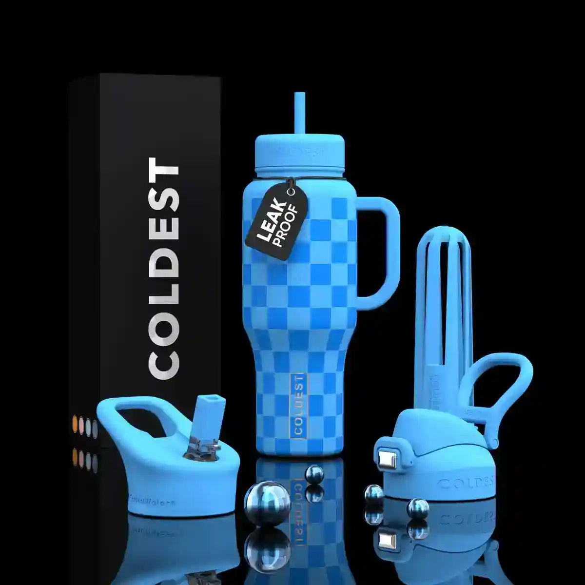COLDEST 36oz Limitless Ultra v8 in Blue Checkers