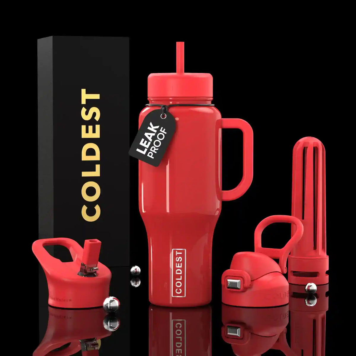 COLDEST 36oz Limitless Ultra v8 in Snuggle Red, main product photo