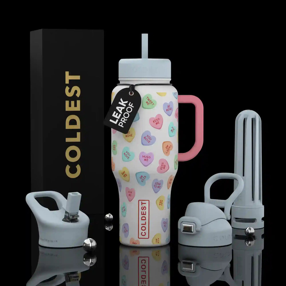 COLDEST 36oz Limitless Ultra v8 in Candy Hearts, main product photo
