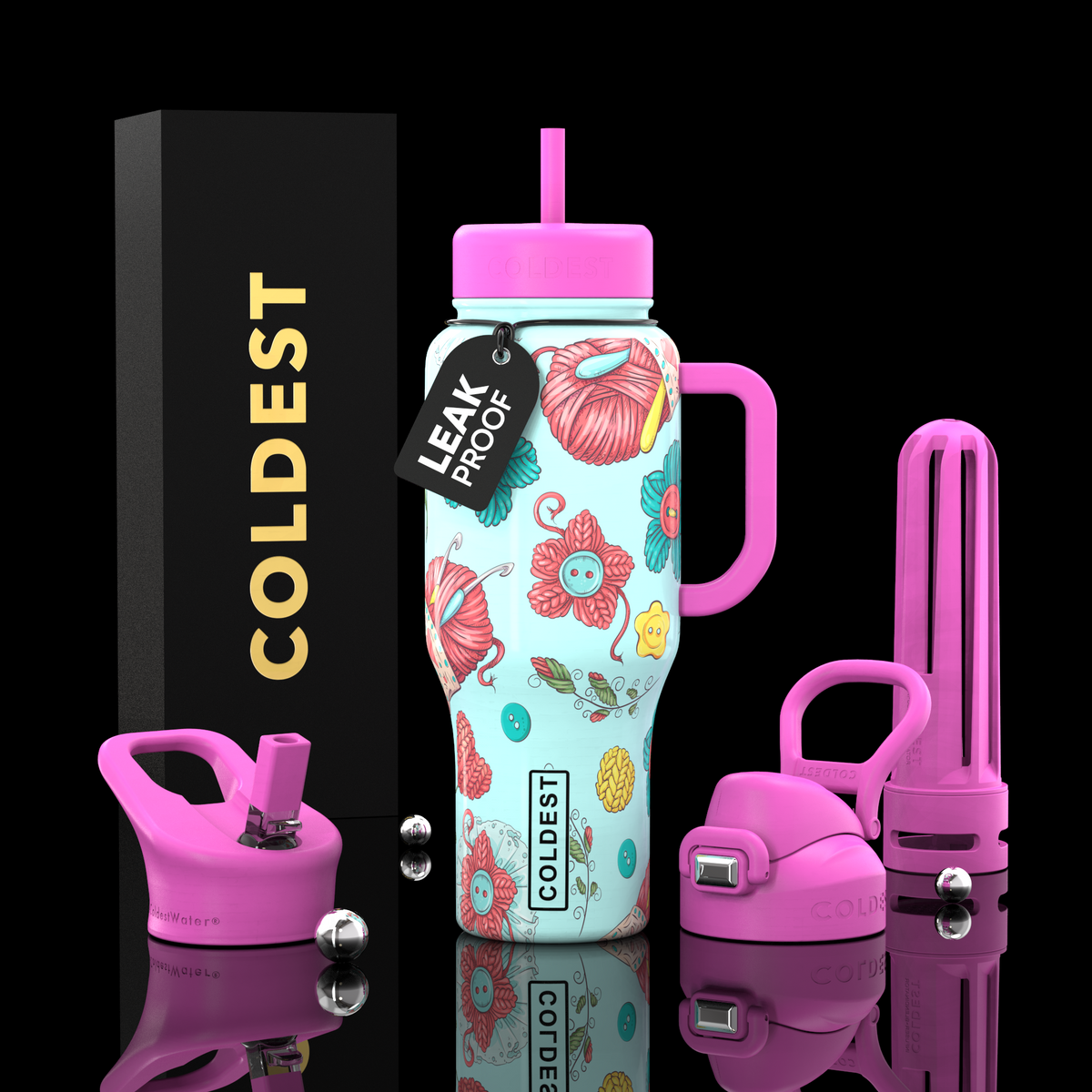 COLDEST 36oz Limitless Ultra v8 in Crochet is Life, main product photo