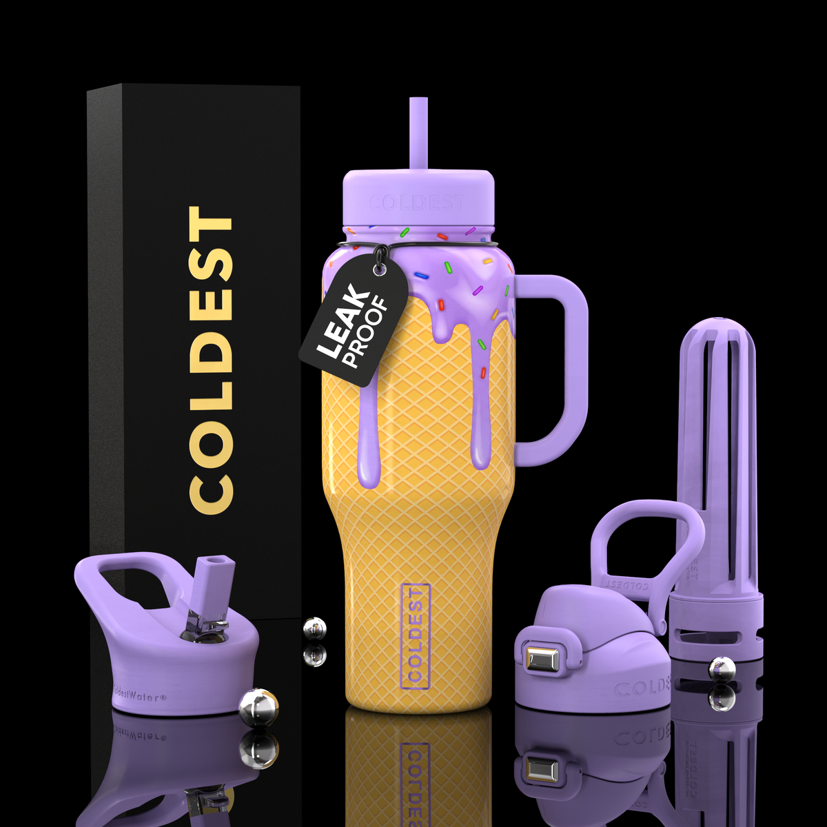 COLDEST 36oz Limitless Ultra v8 in I Love Icecream, main product photo