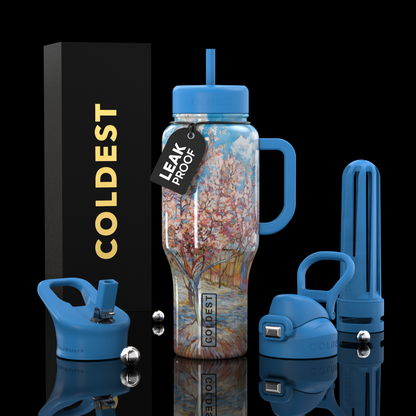 COLDEST 36oz Limitless Ultra v8 in Pink Peach Tree, main product photo