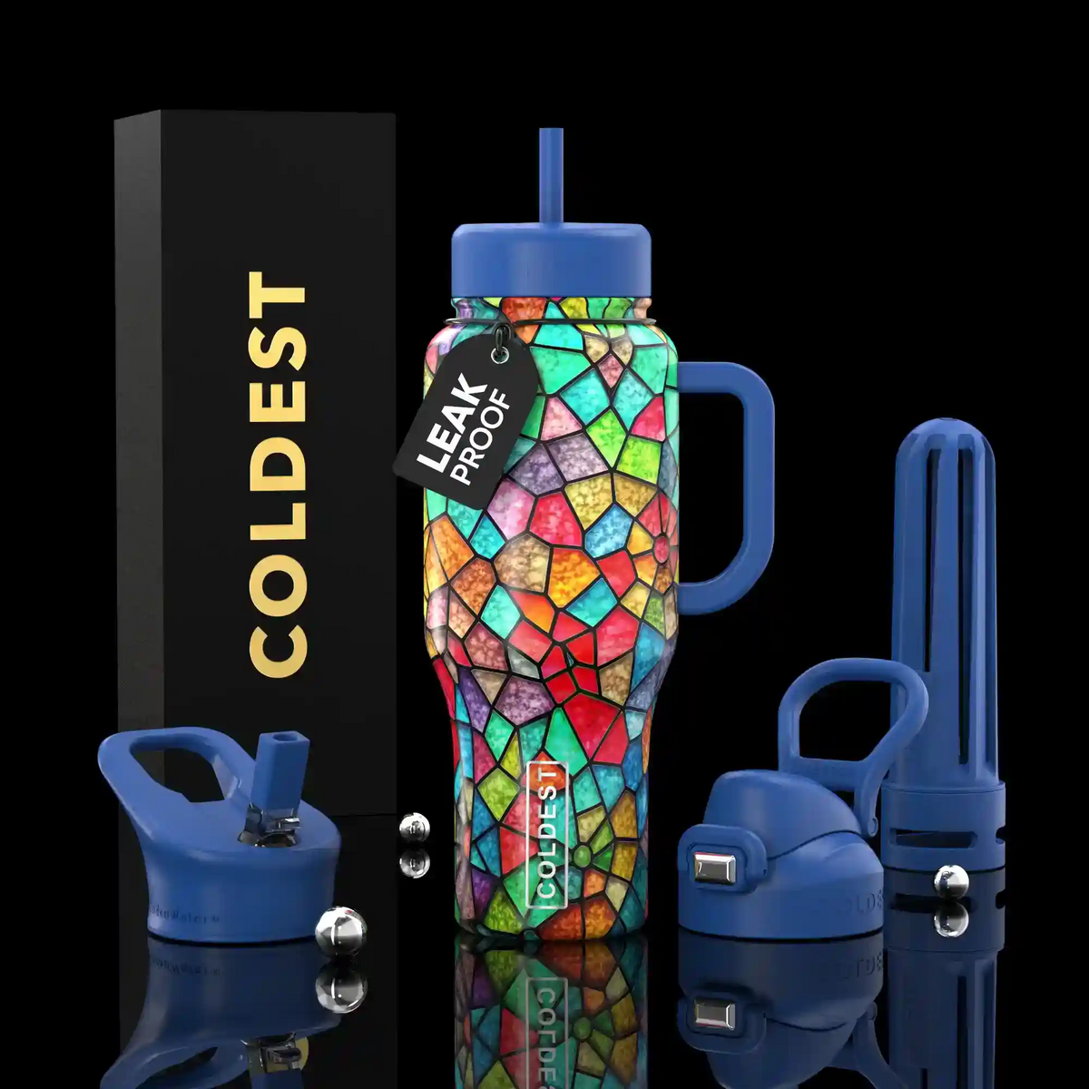 COLDEST 36oz Limitless Ultra v8 in Stained Glass, main product photo