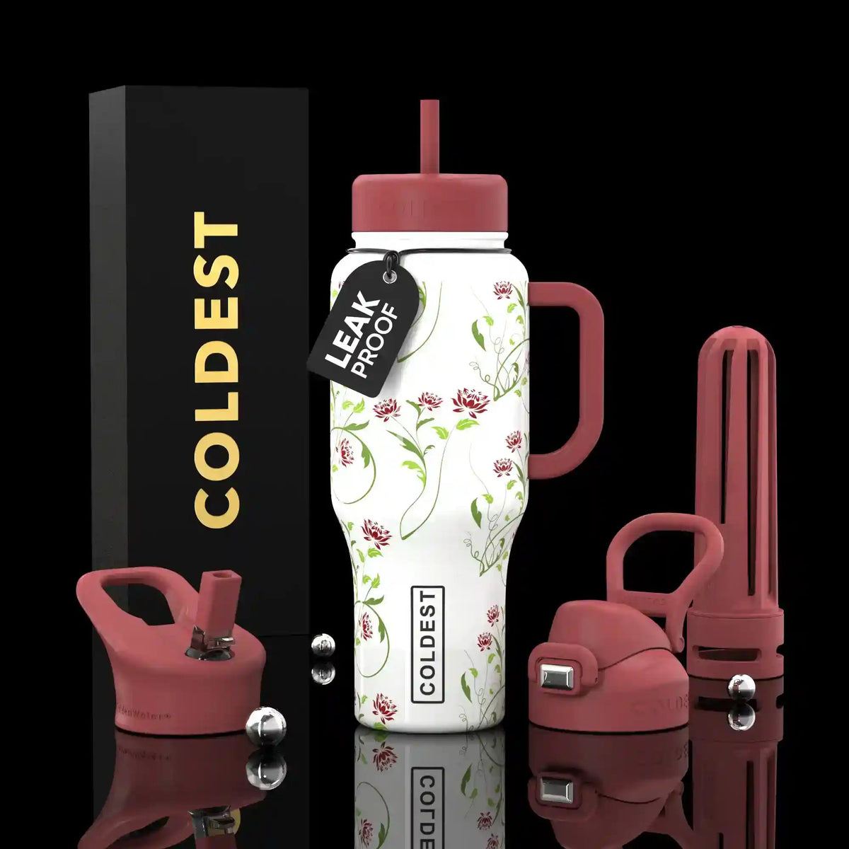 COLDEST 36oz Limitless Ultra v8 in Wine and Willow, main product photo