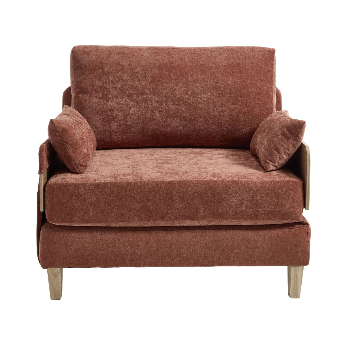 Convertible sofa bed solid wood leg detail (view 34)