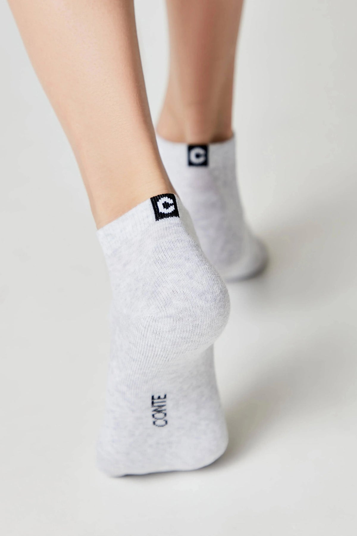 Conte Active 571 cotton ankle socks with terry sole, product photo