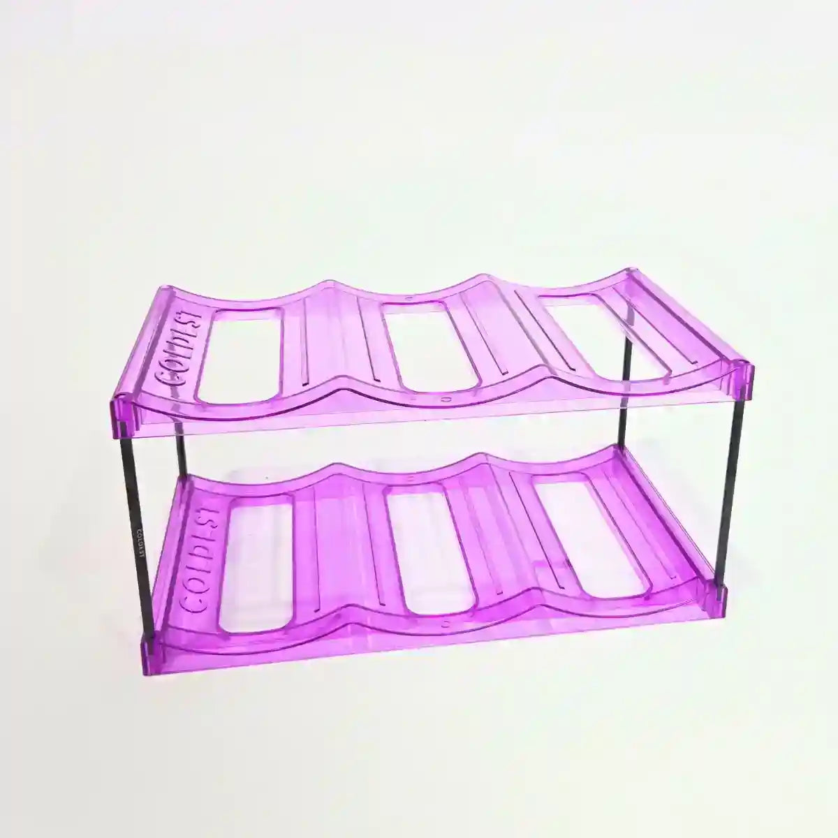 Purple plastic shelf with 'Coltis' branding on a white background