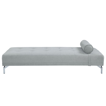 Quenti Velvet Sofa Bed in Gray, alternate view