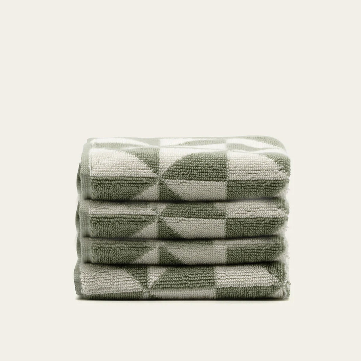 Italic Umbra Triangle-Print Australian Cotton Bath Towels