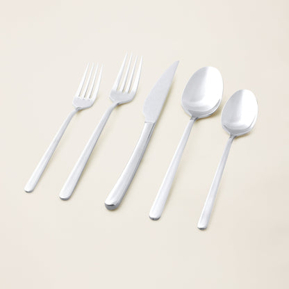 Italic Emilia Mirror-Finish 20-Piece Flatware Set