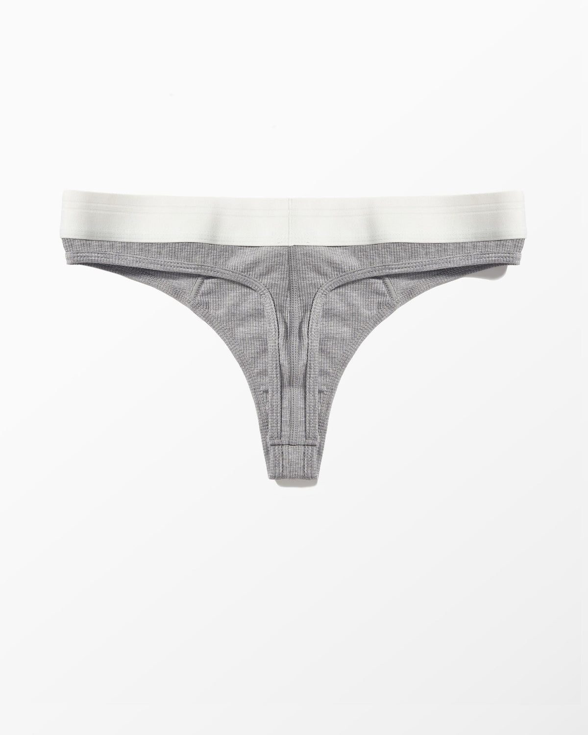 Gray thong underwear on a white background