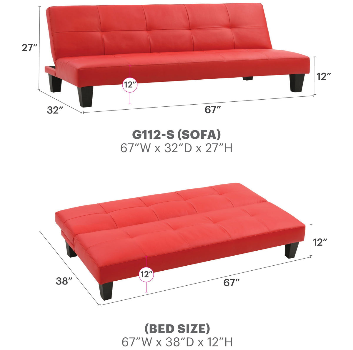 Alan sofa bed, one of four available colorways
